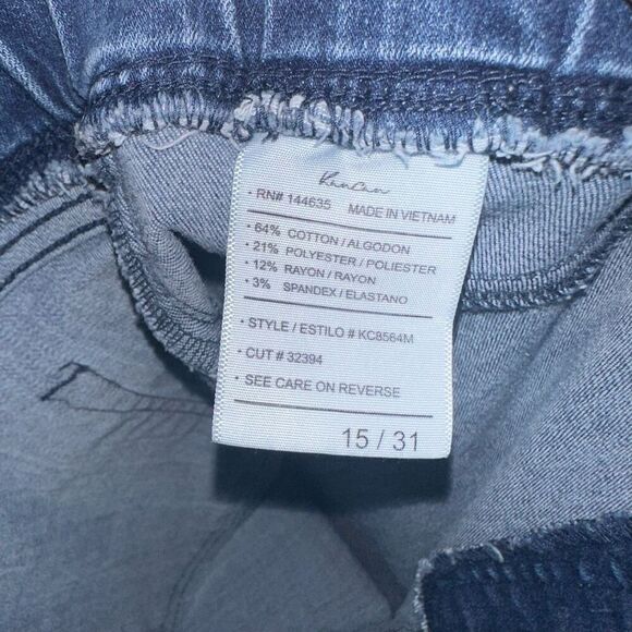 Kancan elastic waistband pull on stretch 15/31 jeans - Picture 2 of 3